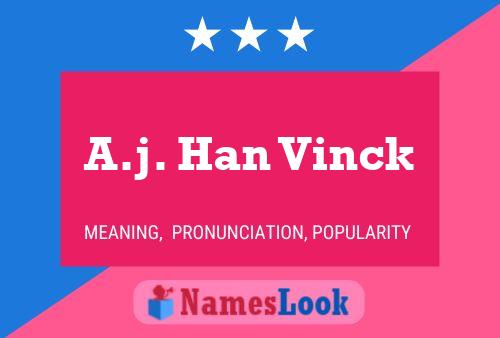 Affiche de nom A.j. Han Vinck