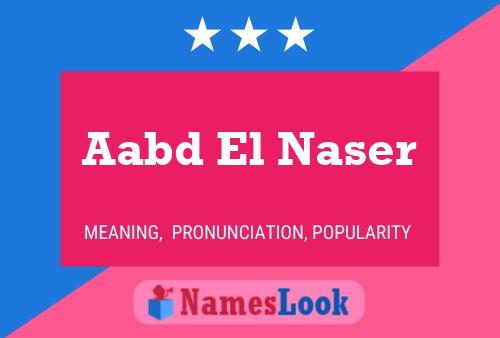 Affiche de nom Aabd El Naser