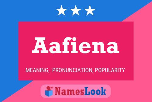 Affiche de nom Aafiena