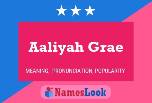 Affiche de nom Aaliyah Grae