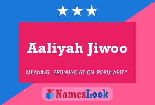 Affiche de nom Aaliyah Jiwoo