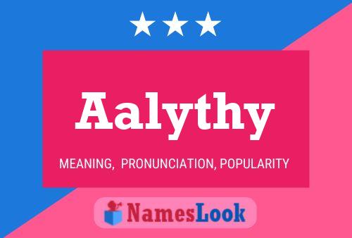 Affiche de nom Aalythy