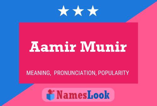 Affiche de nom Aamir Munir