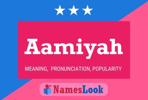 Affiche de nom Aamiyah