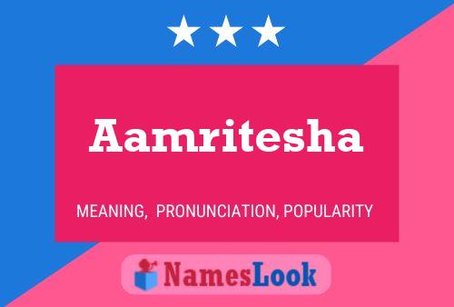 Affiche de nom Aamritesha