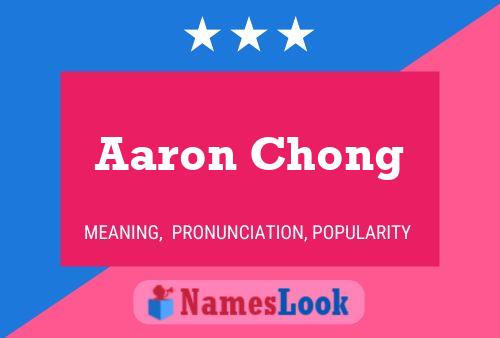 Affiche de nom Aaron Chong