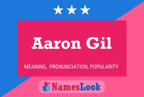 Affiche de nom Aaron Gil