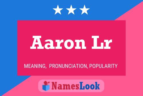 Affiche de nom Aaron Lr