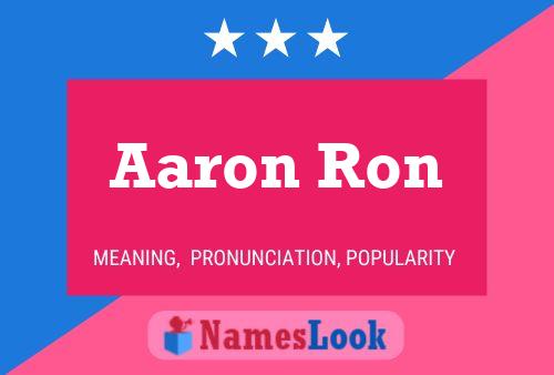 Affiche de nom Aaron Ron