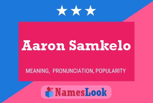 Affiche de nom Aaron Samkelo