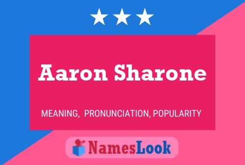 Affiche de nom Aaron Sharone