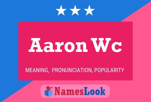 Affiche de nom Aaron Wc