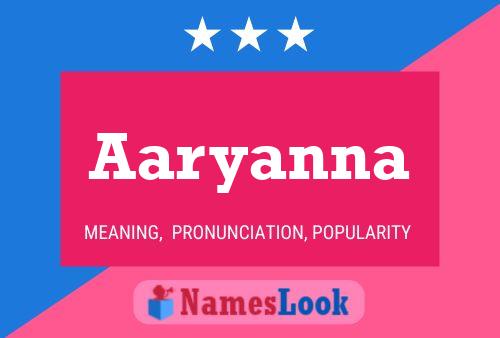 Affiche de nom Aaryanna