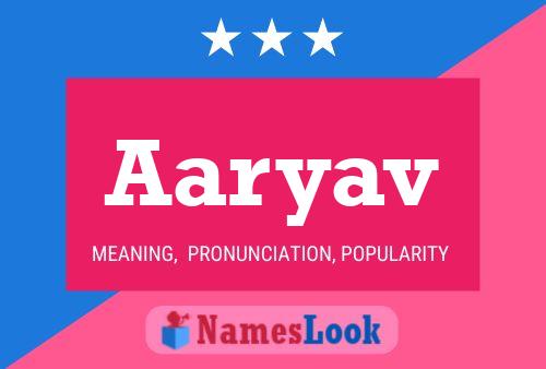 Affiche de nom Aaryav