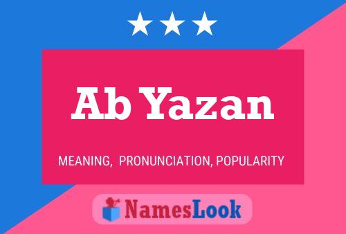 Affiche de nom Ab Yazan