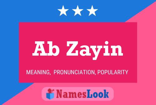 Affiche de nom Ab Zayin