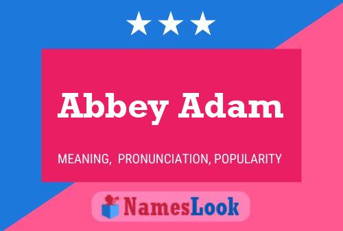 Affiche de nom Abbey Adam