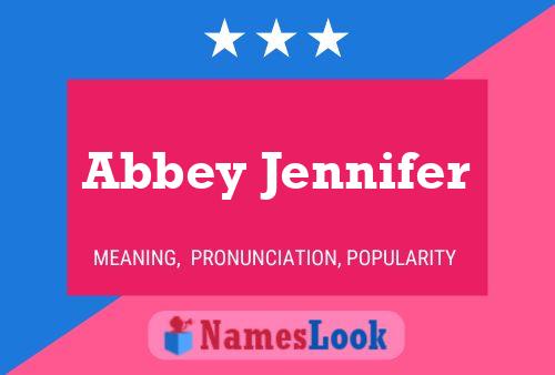 Affiche de nom Abbey Jennifer