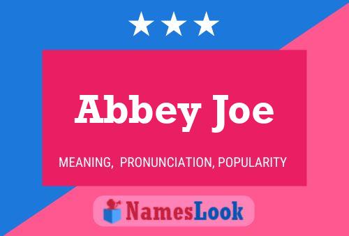 Affiche de nom Abbey Joe