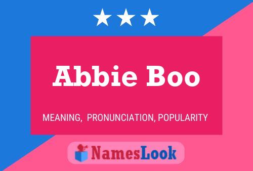 Affiche de nom Abbie Boo