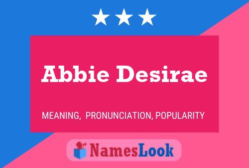 Affiche de nom Abbie Desirae