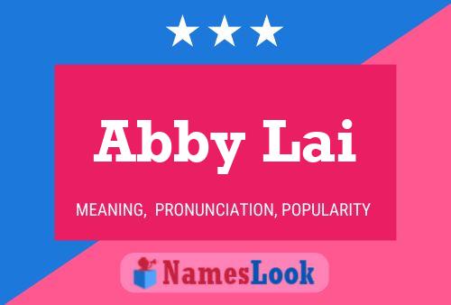 Affiche de nom Abby Lai