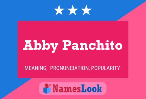 Affiche de nom Abby Panchito