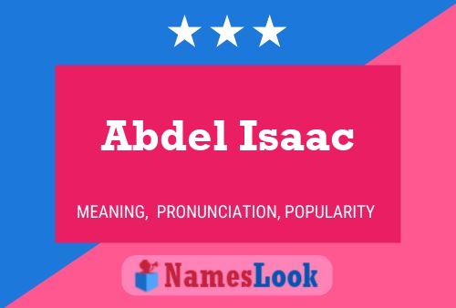 Affiche de nom Abdel Isaac