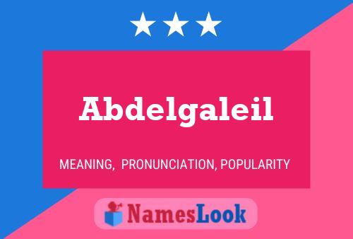 Affiche de nom Abdelgaleil