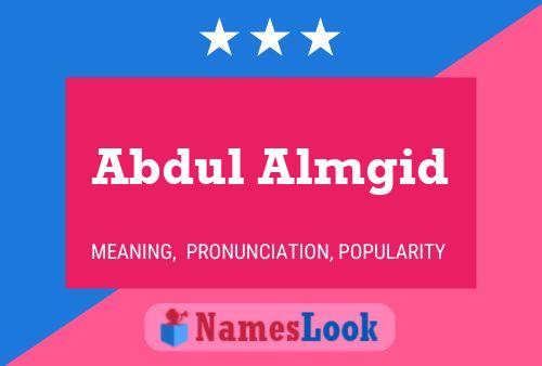 Affiche de nom Abdul Almgid