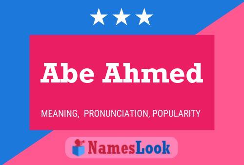 Affiche de nom Abe Ahmed