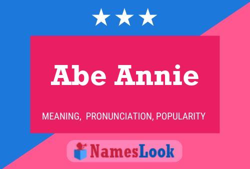 Affiche de nom Abe Annie