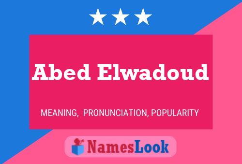 Affiche de nom Abed Elwadoud