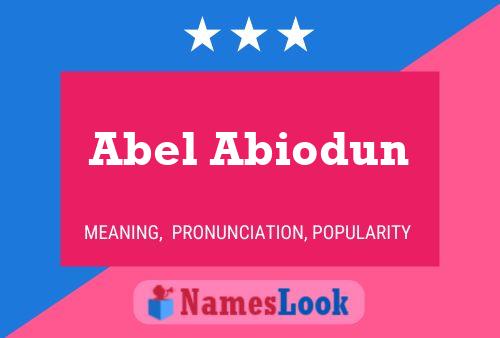 Affiche de nom Abel Abiodun