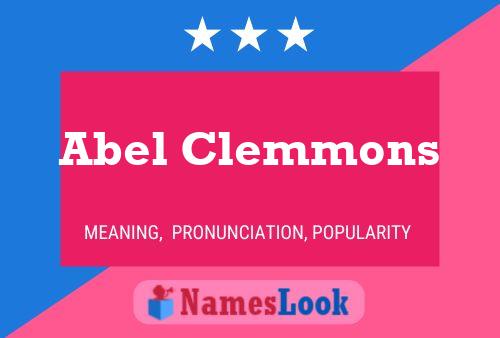 Affiche de nom Abel Clemmons