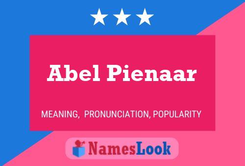 Affiche de nom Abel Pienaar