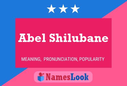 Affiche de nom Abel Shilubane