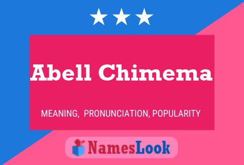 Affiche de nom Abell Chimema