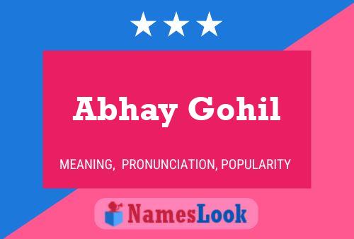 Affiche de nom Abhay Gohil