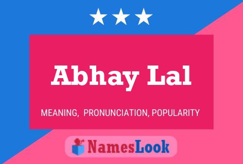 Affiche de nom Abhay Lal