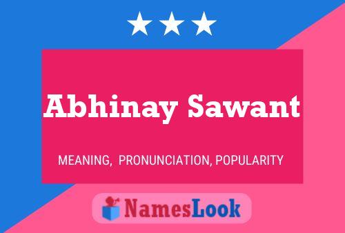 Affiche de nom Abhinay Sawant