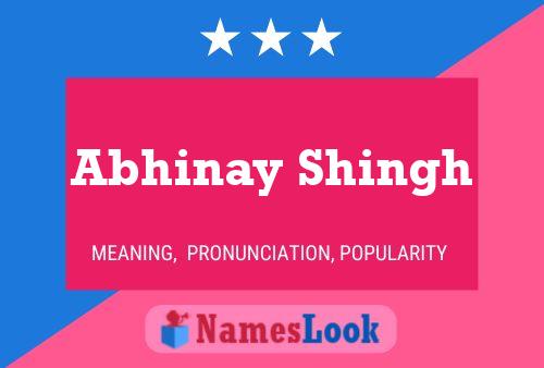 Affiche de nom Abhinay Shingh