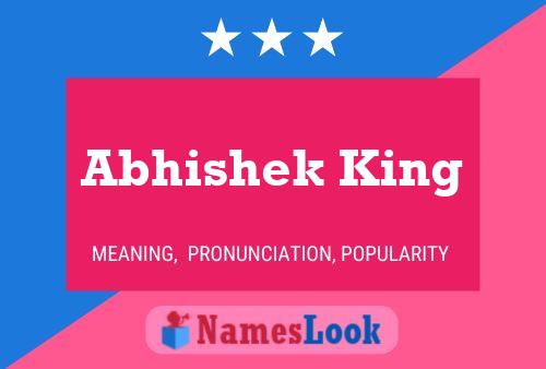 Affiche de nom Abhishek King