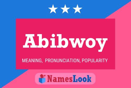 Affiche de nom Abibwoy