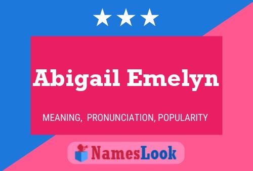 Affiche de nom Abigail Emelyn