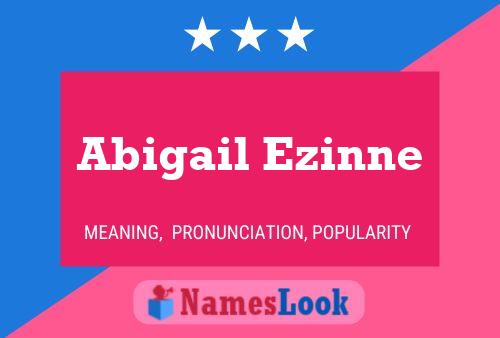 Affiche de nom Abigail Ezinne