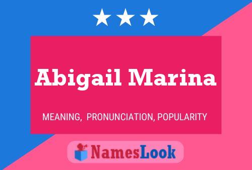 Affiche de nom Abigail Marina