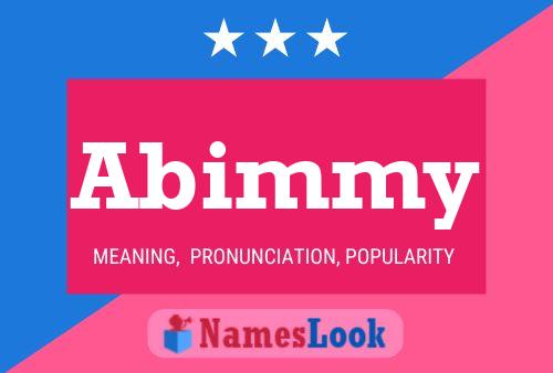 Affiche de nom Abimmy