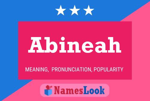 Affiche de nom Abineah