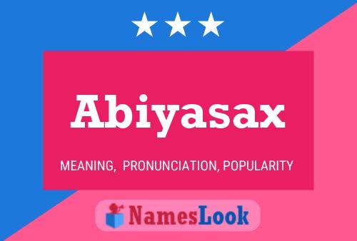 Affiche de nom Abiyasax